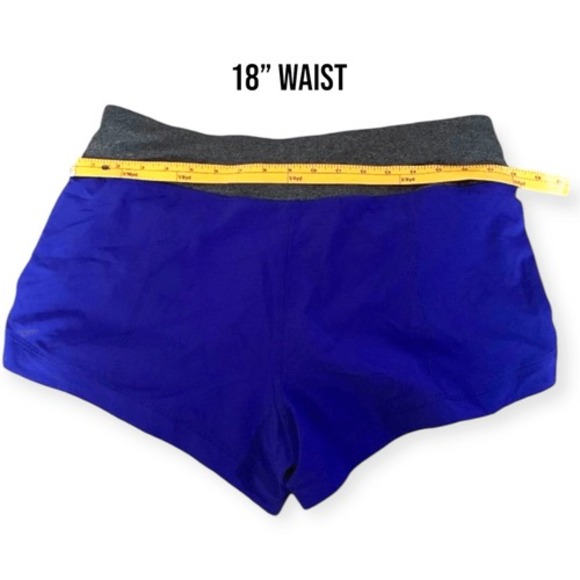 Avia Women's Athletic Performance Shorts Size L Blue Elastic Waistband Sporty - Picture 6 of 8